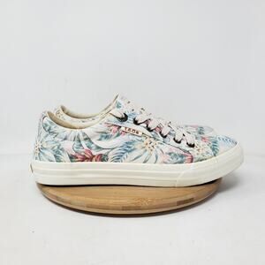 Taos Shoes Womens 8.5 Plim Soul Comfort Floral Tropical Bird of Paradise Sneaker